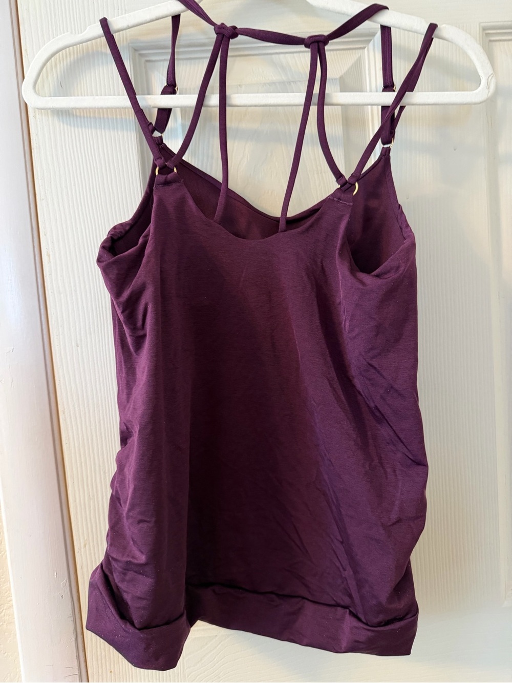 Athleta Swim Blousy Top w/Swim Skirt Plum Color, Size XXS - Picture 6 of 9